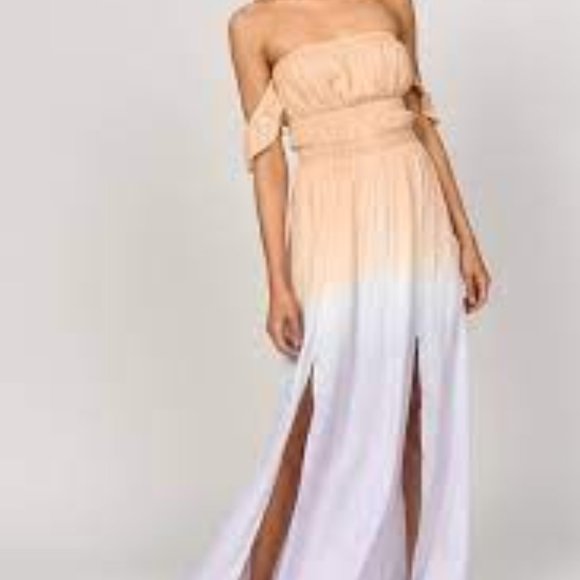 Tobi Kallie Multi Smocked Ombre Maxi Dress NWT - Picture 11 of 11